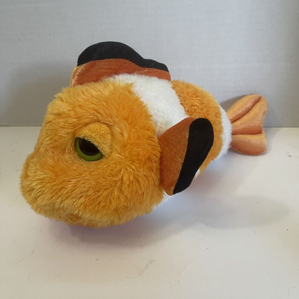 Aurora Fish Clown 14"  Stuffed Toy Plush Soft Huggable Stuffed Animal